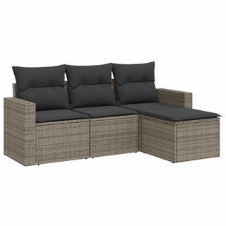 VidaXL set divano da giardino Polirattan  