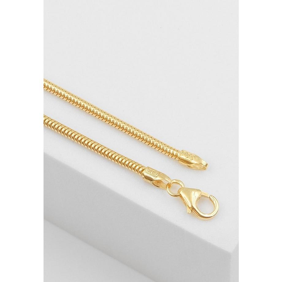 MUAU Schmuck  Collier Schlange Gelbgold 750, 1.9mm, 45cm 