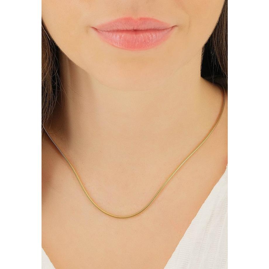 MUAU Schmuck  Collier Schlange Gelbgold 750, 1.9mm, 45cm 