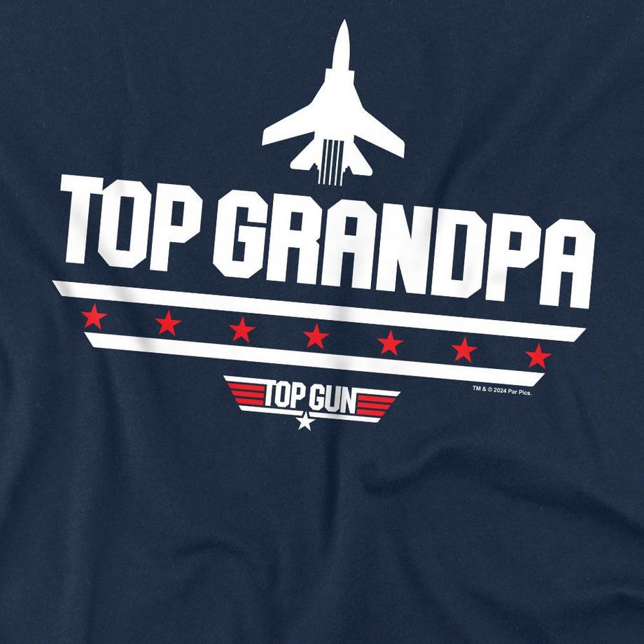 Top Gun Top Grandpa T-Shirt Festa del Papà  