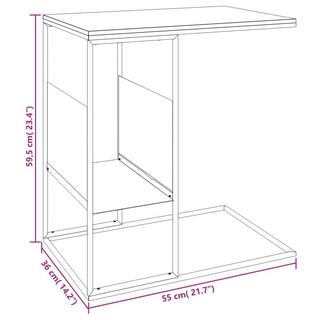 VidaXL Table d'appoint bois d'ingénierie  