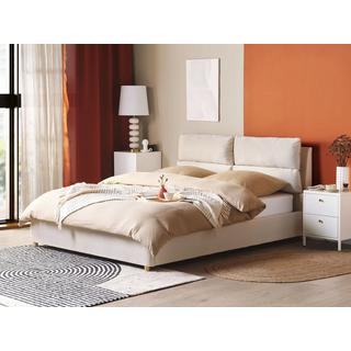 Beliani Bett mit Lattenrost aus Samtstoff Modern BATILLY  