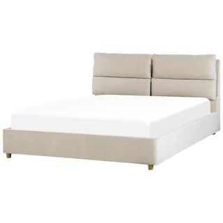 Beliani Bett mit Lattenrost aus Samtstoff Modern BATILLY  