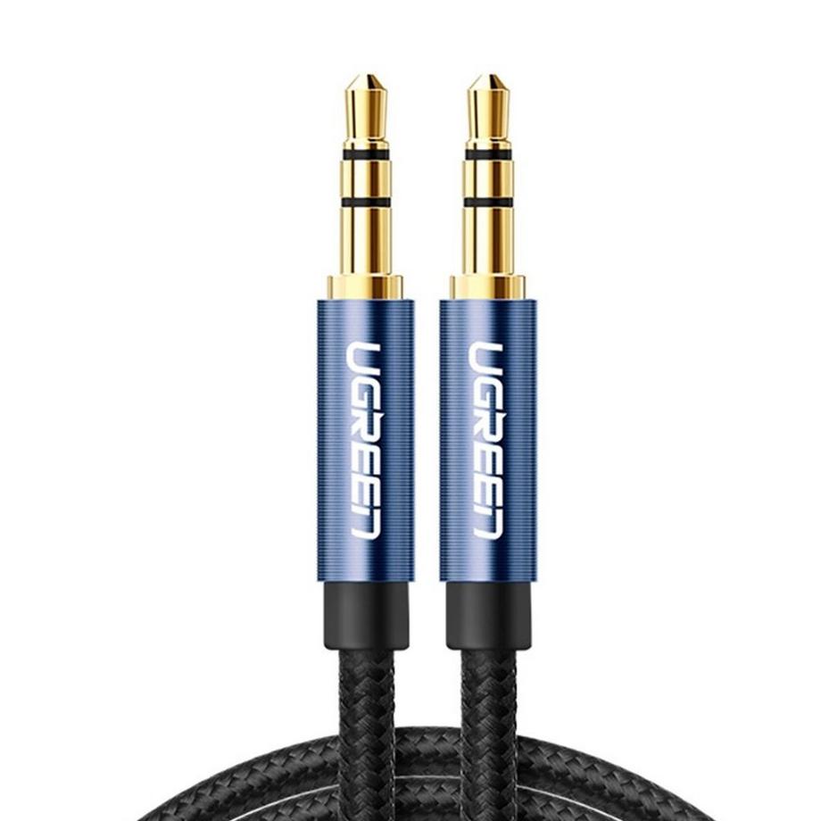 Câble mini-jack audio AUX Ugreen 3,5 mm mâle vers mâle, 1,5 m - Bleu
