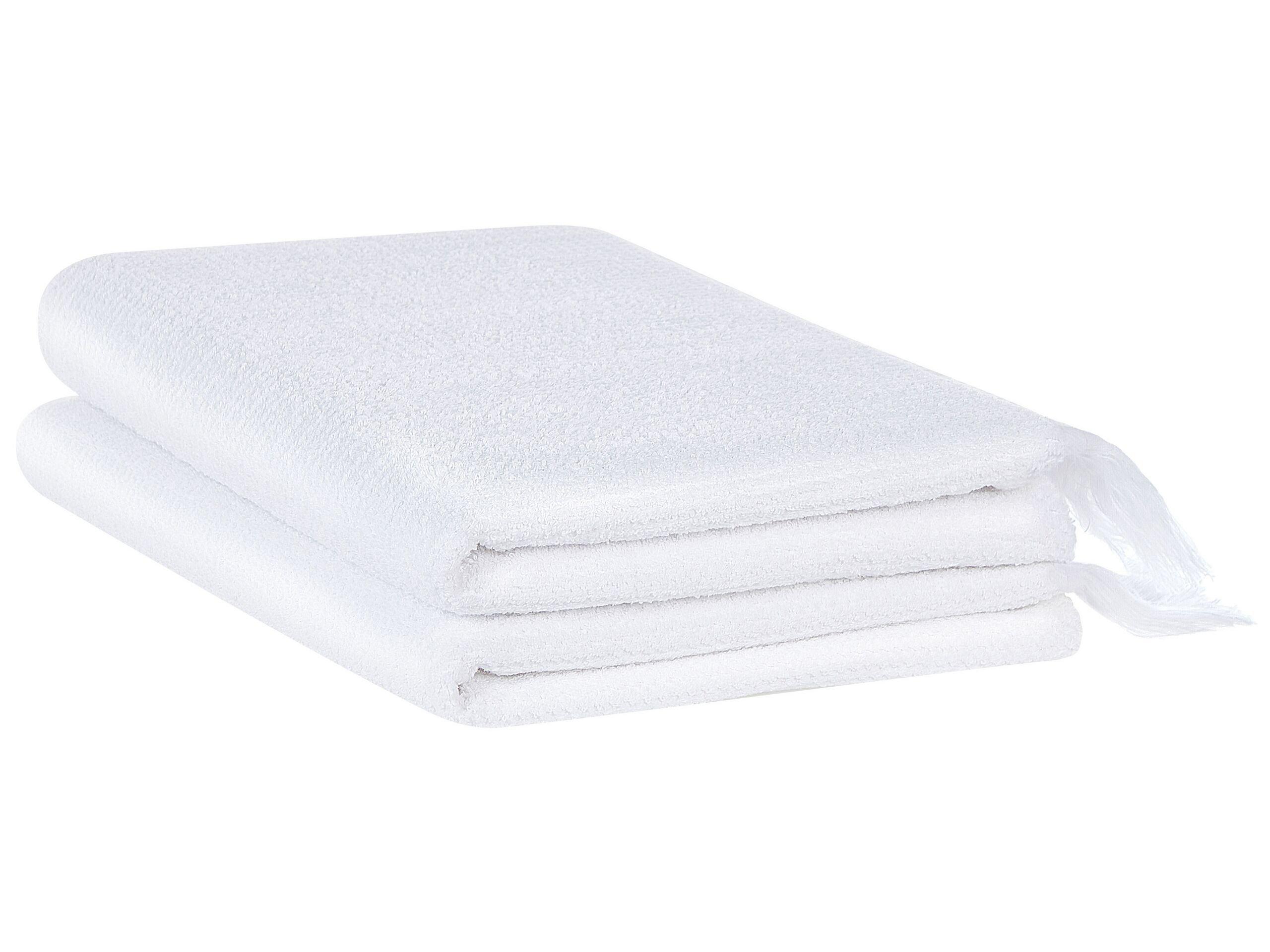 Beliani Set di 2 asciugamani en Cotone ATIU  