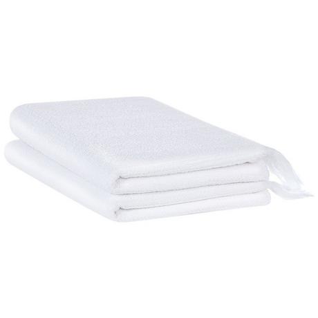 Beliani Set di 2 asciugamani en Cotone ATIU  