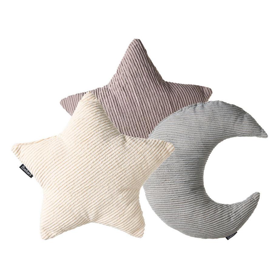 Lot de 3 coussins décoratifs en Velours côtelé  LUNA