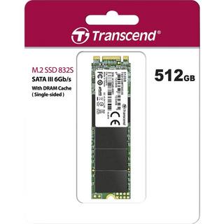 Transcend  832S 512 GB Interne M.2 SATA SSD 2280 M.2 SATA 6 Gb/s Retail 