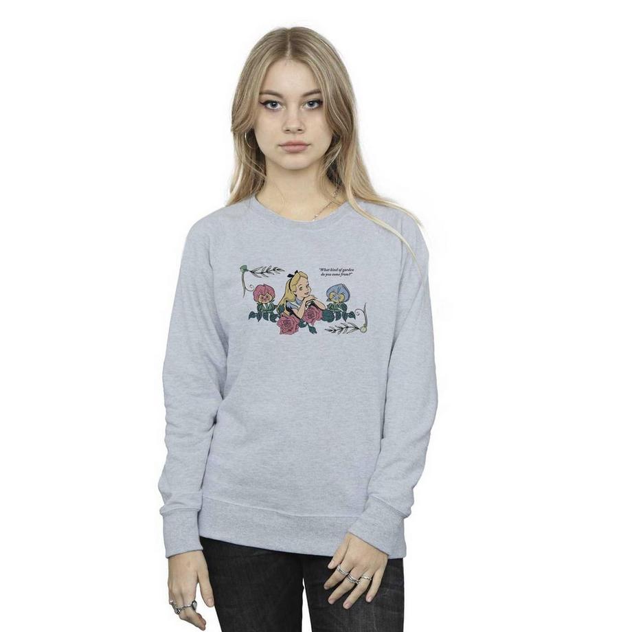 Disney Alice In Wonderland What Kind Of Garden Sweatshirt  