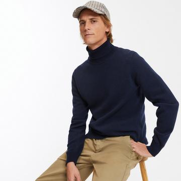 Pull col roulé en Lambswool