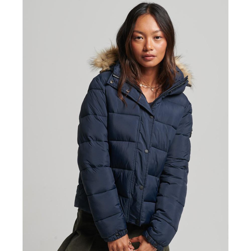 Superdry  daunenjacke mit kapuze, damen 