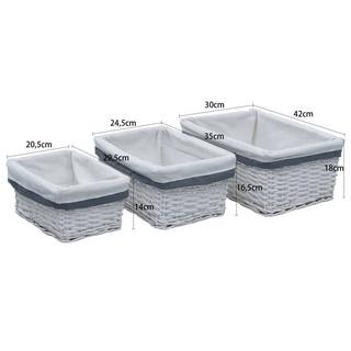 VidaXL Korb weidenrute  