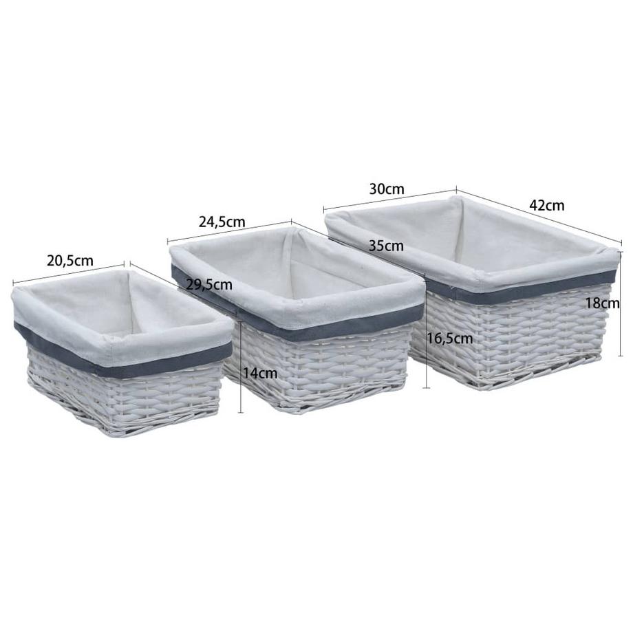 VidaXL Korb weidenrute  