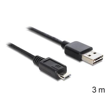 EASY-USB 2.0-A - USB 2.0 micro-B, 3m USB Kabel USB A Micro-USB B Schwarz