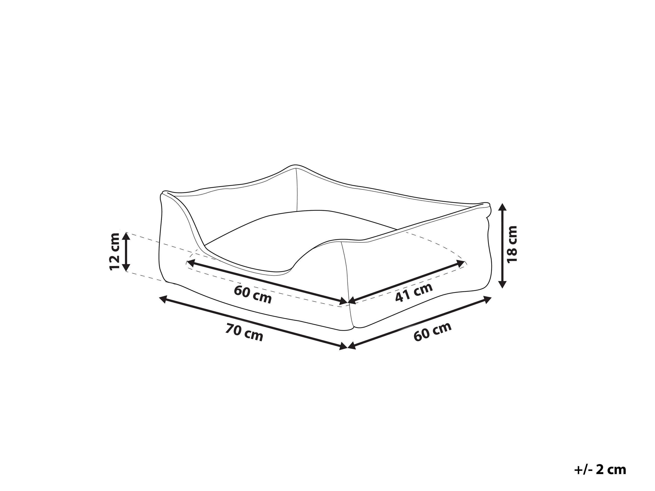 Beliani  Tierbett aus Samtstoff Klassisch IZMIR 
