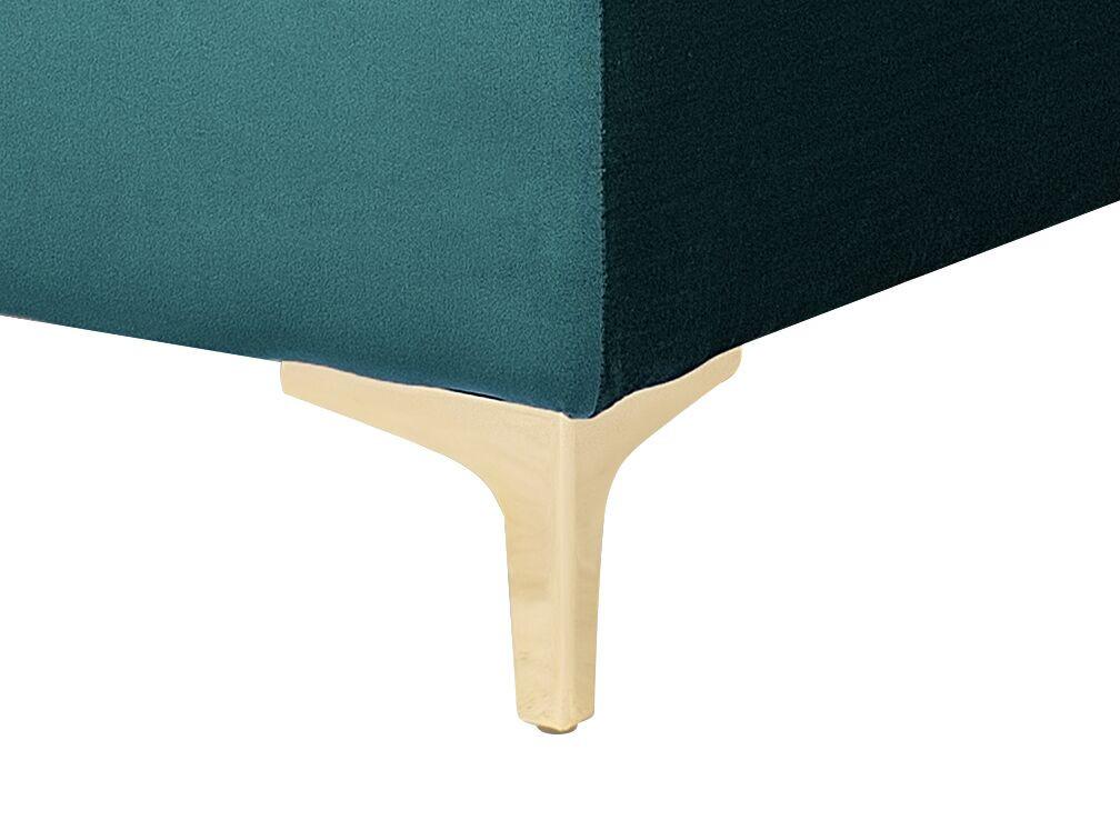 Beliani Ottomane aus Samtstoff Modern ABERDEEN  