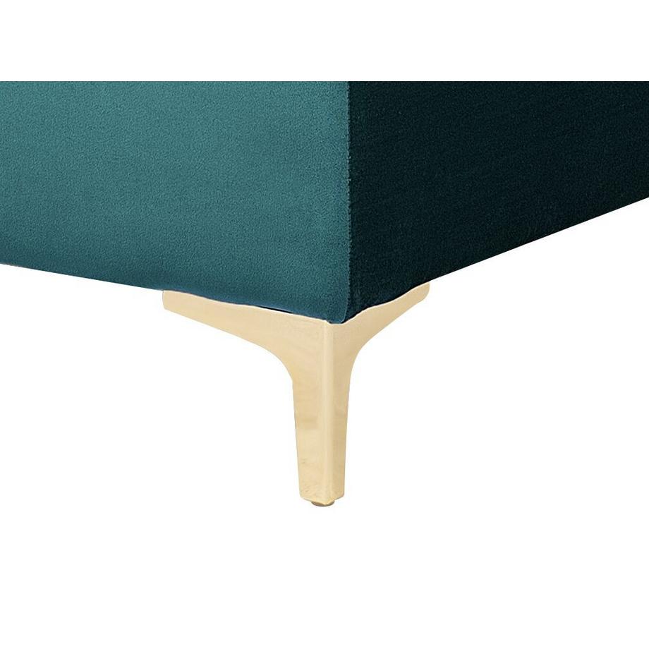 Beliani Ottoman en Velours Moderne ABERDEEN  