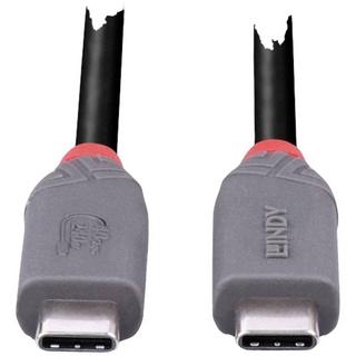 LINDY  Câble 0.8 m USB 4 240 W type C, Anthra Line 