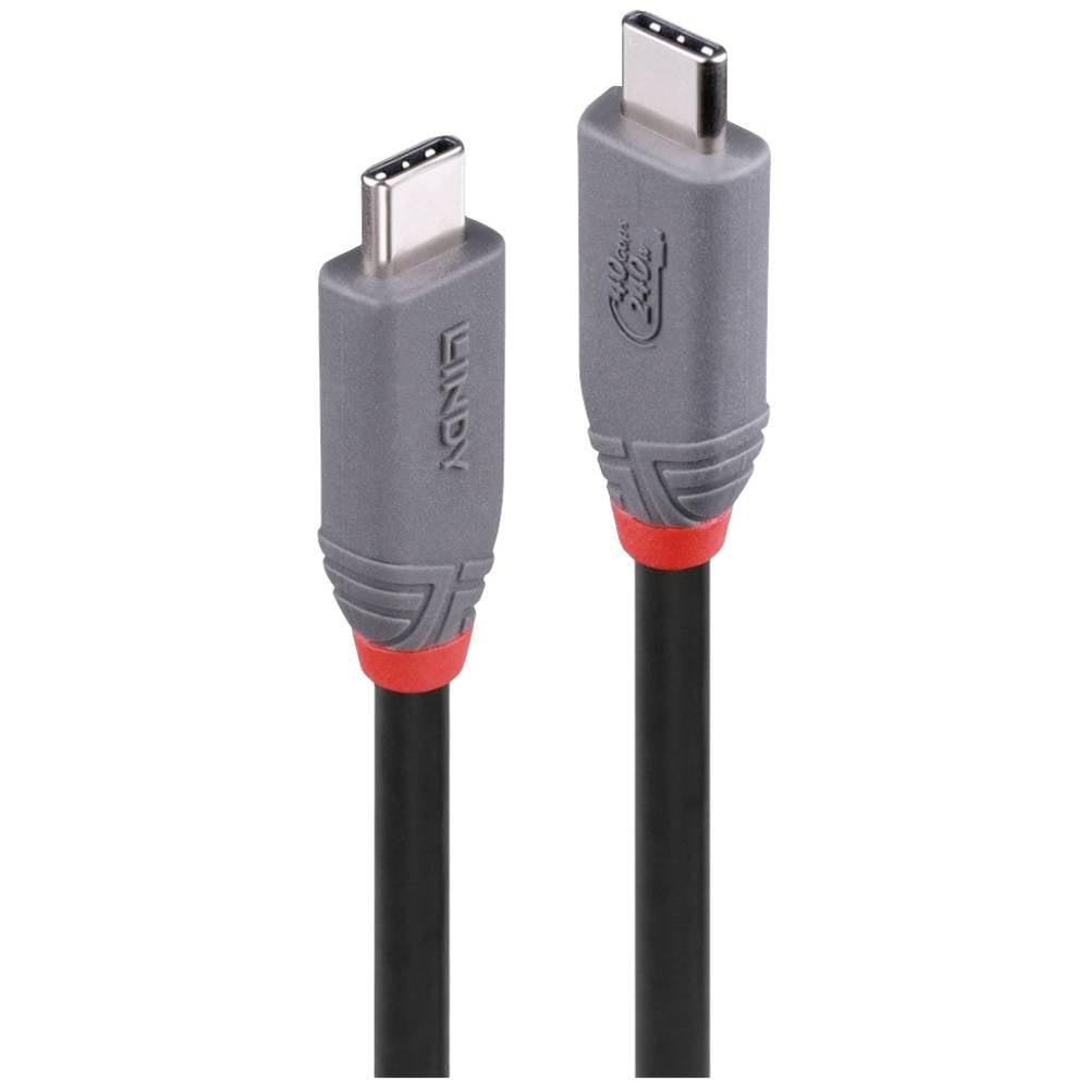 LINDY  Câble 0.8 m USB 4 240 W type C, Anthra Line 