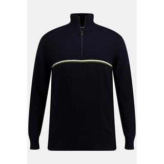 JP1880  Maglione polo da sci con collo alto e zip 