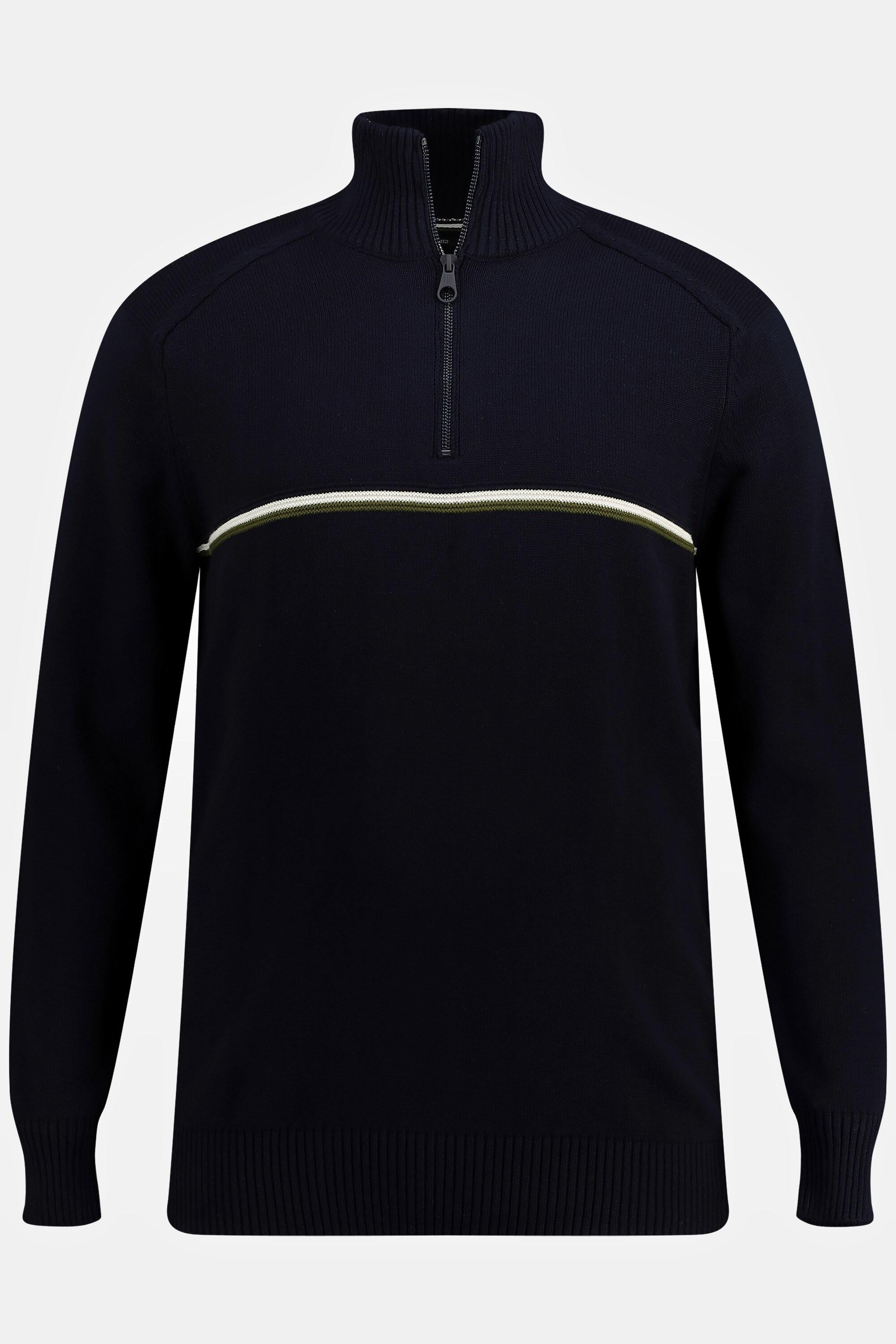 JP1880  Maglione polo da sci con collo alto e zip 