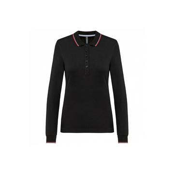 polo maille piquée manche longue