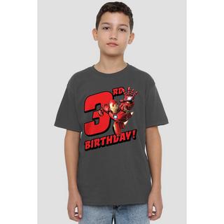 Iron Man  TShirt  3 Geburtstag 