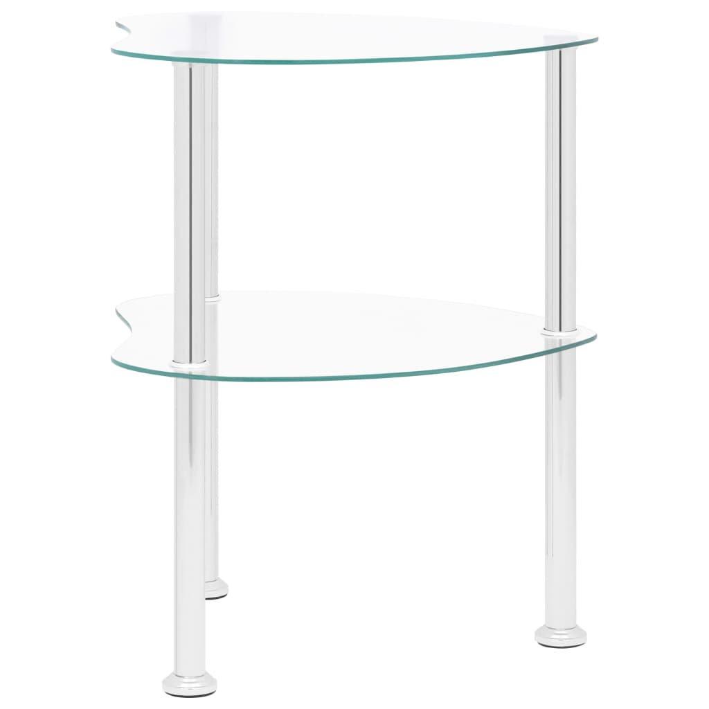 VidaXL Table d'appoint verre  