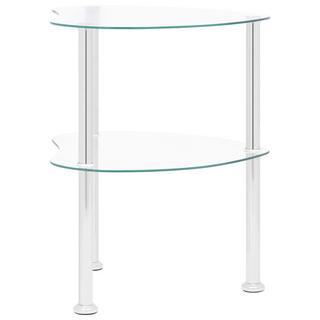 VidaXL Table d'appoint verre  