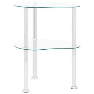 VidaXL Table d'appoint verre  