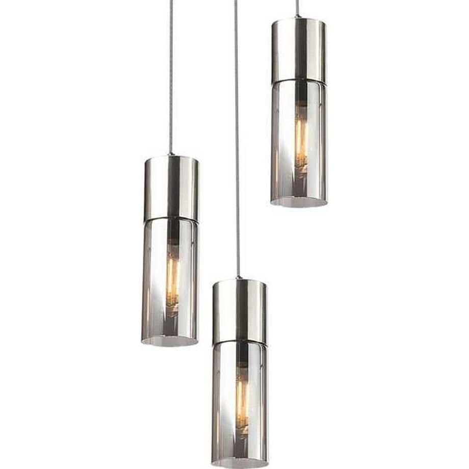 mutoni Lampe à suspension Annika métal mat 3xE27  