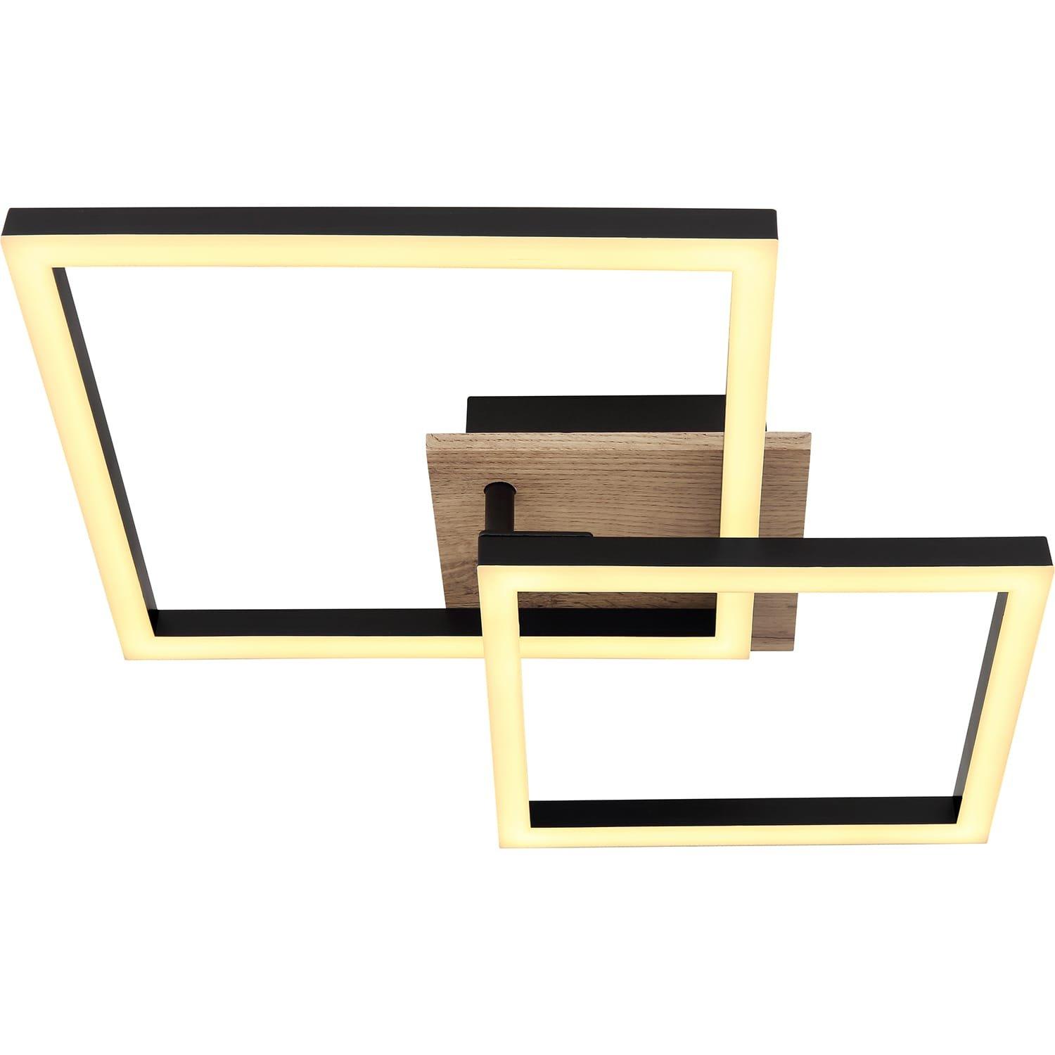 mutoni Lampada da soffitto Bossy in metallo nero opale LED  