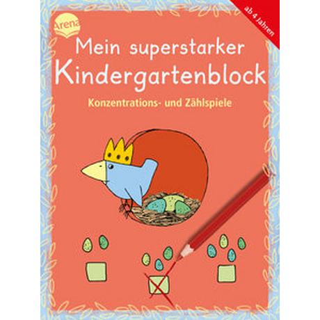 Mein superstarker Kindergartenblock. Konzentrations- und Zählspiele Thabet, Edith; Roth, Lena; Schmiedeskamp, Katja; Reese, Viola (Illustrationen); Schmiedeskamp, Katja (Illustrationen) Copertina rigida 