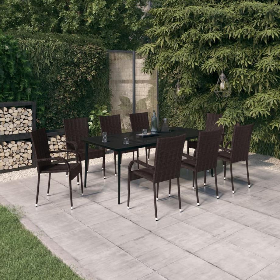 VidaXL set da pranzo da giardino  