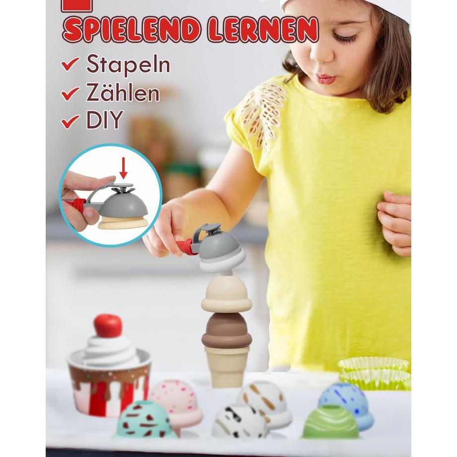 Activity-board  Eisdiele für Kinder, Ladenzubehör, Händlerzubehör, Eisladen 