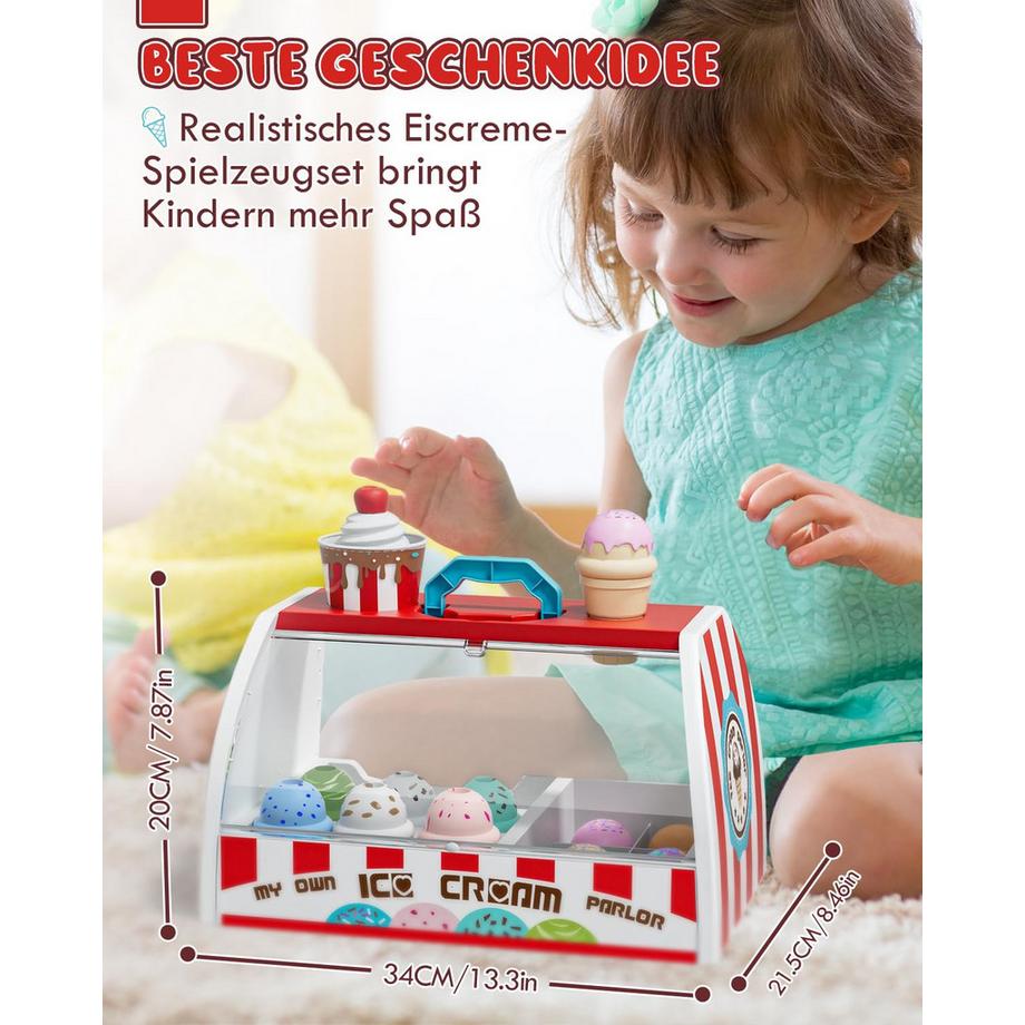 Activity-board  Eisdiele für Kinder, Ladenzubehör, Händlerzubehör, Eisladen 