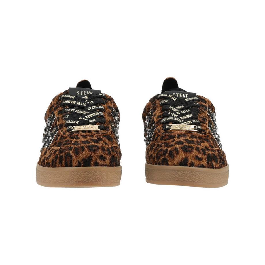 STEVE MADDEN Leopard Print Sneaker mit Nieten-Detail  