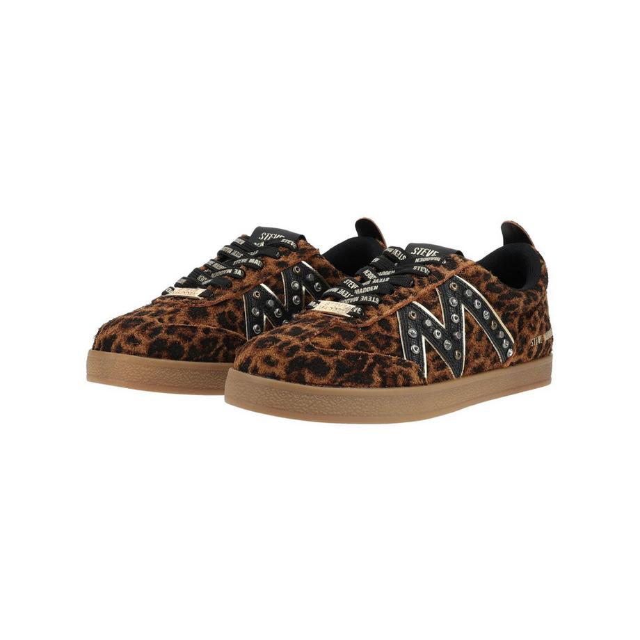 STEVE MADDEN Leopard Print Sneaker mit Nieten-Detail  