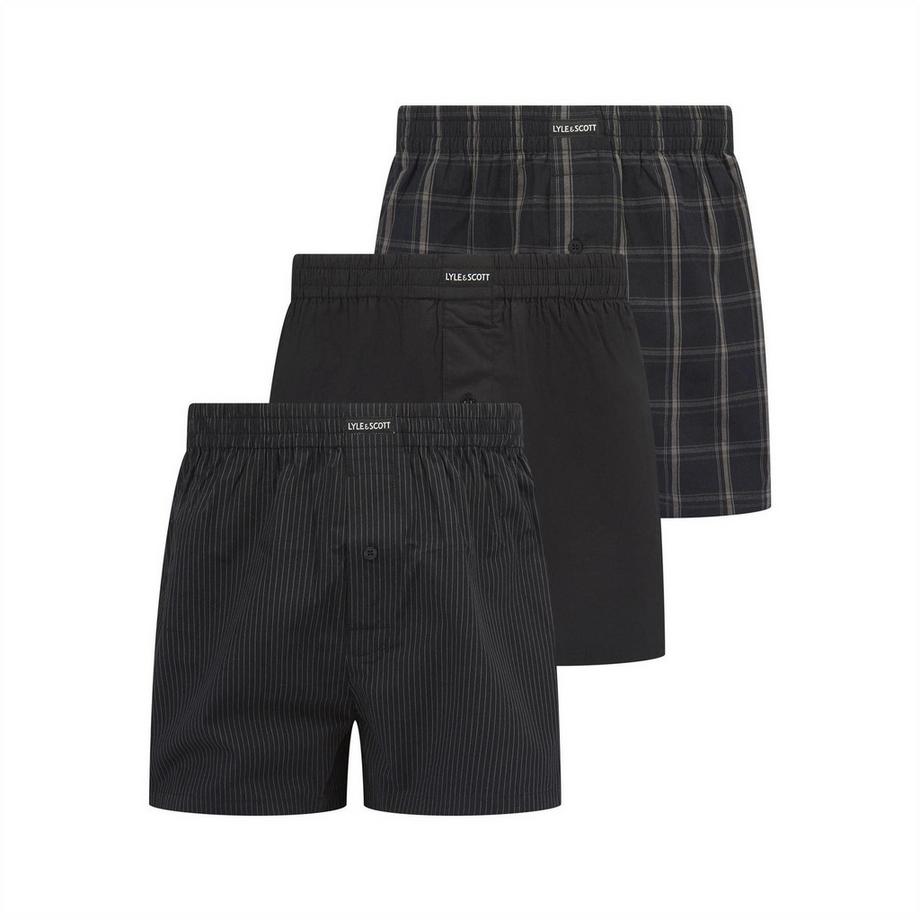 Lot De 3 Caleçons Tissés À Taille Élastiquée (Pack de trois)