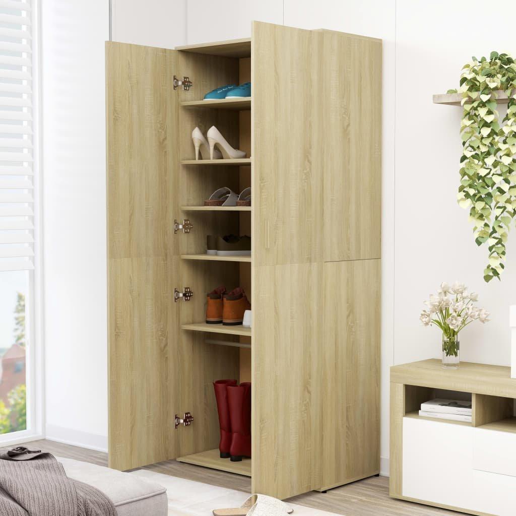 VidaXL Armoire à chaussures bois d'ingénierie  