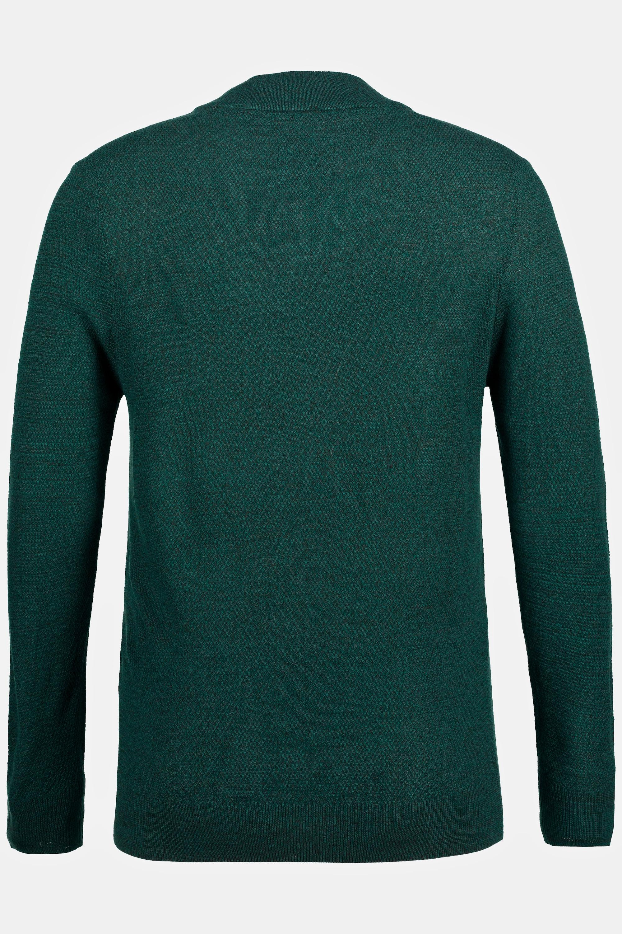 JP1880  Pullover in misto lana con collo particolare e maniche lunghe 