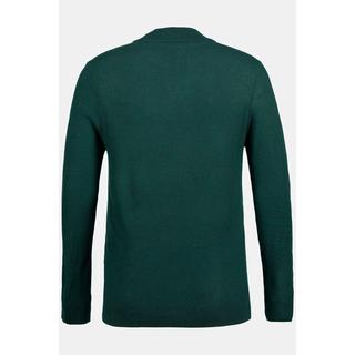 JP1880  Pullover in misto lana con collo particolare e maniche lunghe 