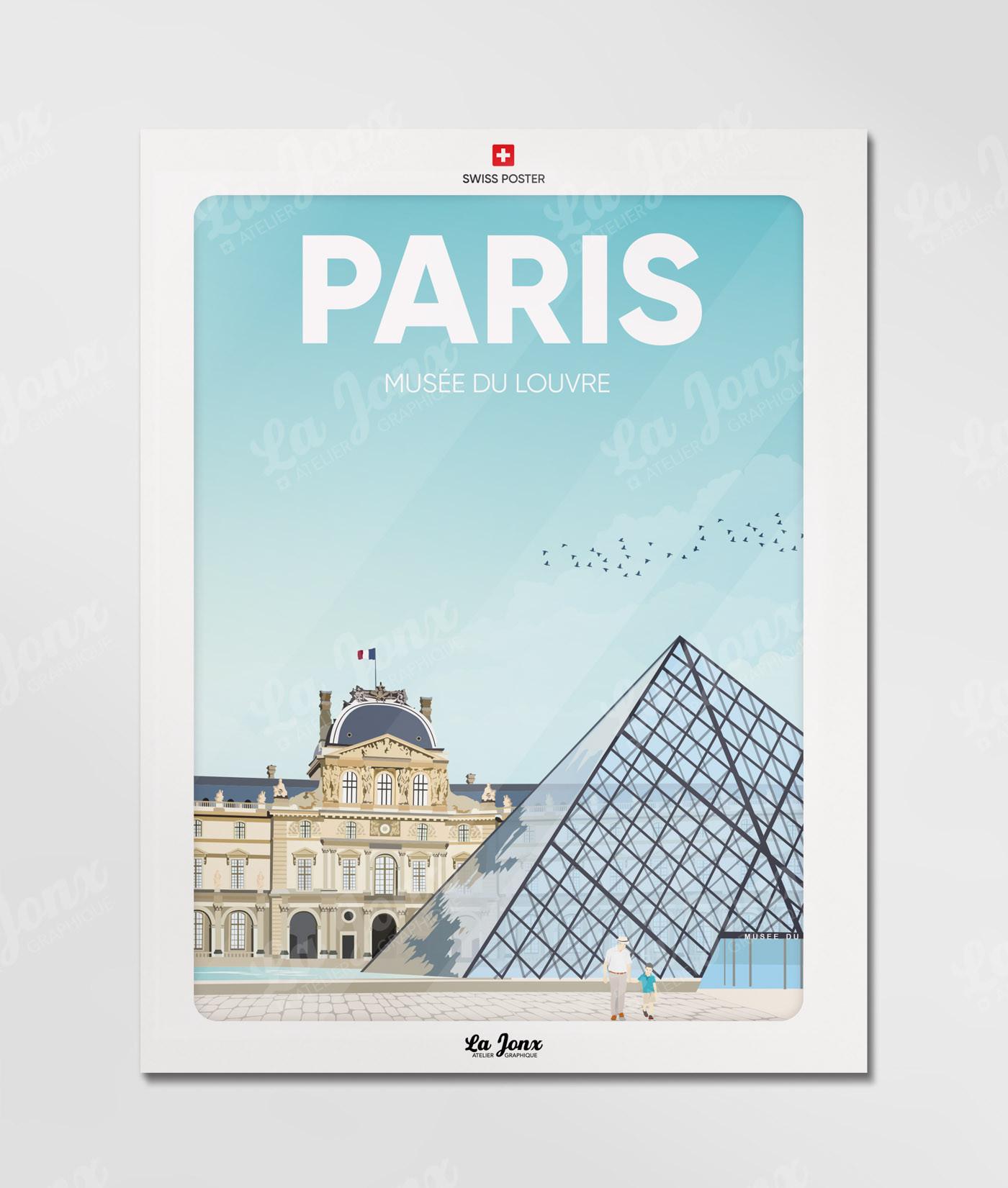 La-Jonx Le Louvre - Découvrir l'Histoire - Poster  