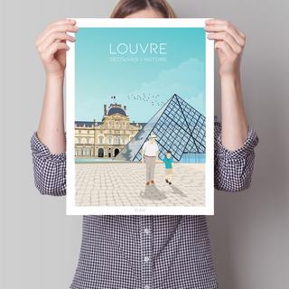 La-Jonx Le Louvre - Découvrir l'Histoire - Poster  