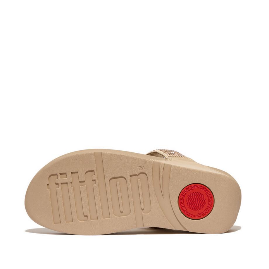 Fitflop Lulu Sandales à Entre-doigts Ornées de Cristaux  
