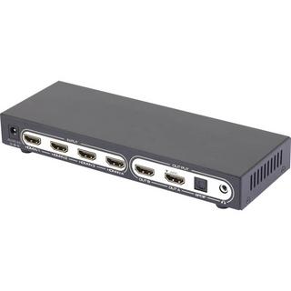 SpeaKa Professional  6 Porte Switch Matrix HDMI con funzione Picture in Picture, Con telecomando U 