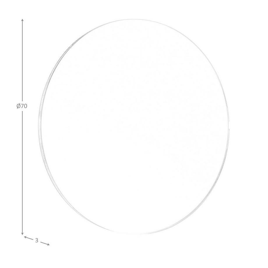 ANGEL CERDA Miroir mural rond noyer  