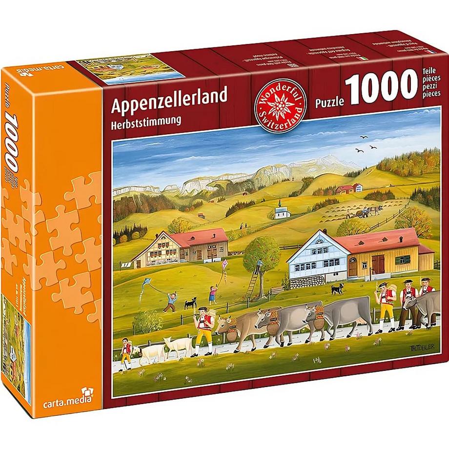 Carta.Media  Puzzle Appenzellerland Herbststimmung (1000Teile) 
