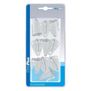 Pricenet Crochet en corde métal 40x45mm soudé 10 pièces sous blister  