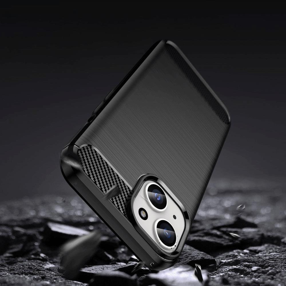 Cover-Discount  iPhone 15 Plus - Cover in metal carbon look 